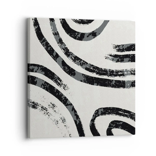 Schilderen op canvas - Half gestopt - 30x30 cm