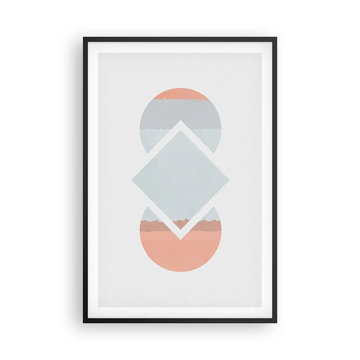 Poster in een zwarte lijst - De situatie is duidelijk - 61x91 cm