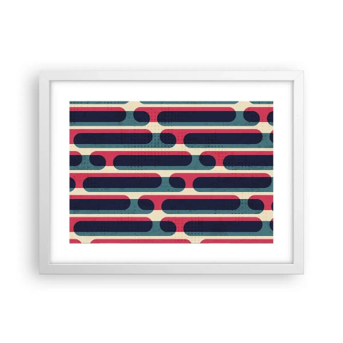 Poster in een witte lijst - In de diepte en vooruit - 40x30 cm