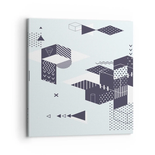 Schilderen op canvas - In de ziel van een wiskundige - 70x70 cm