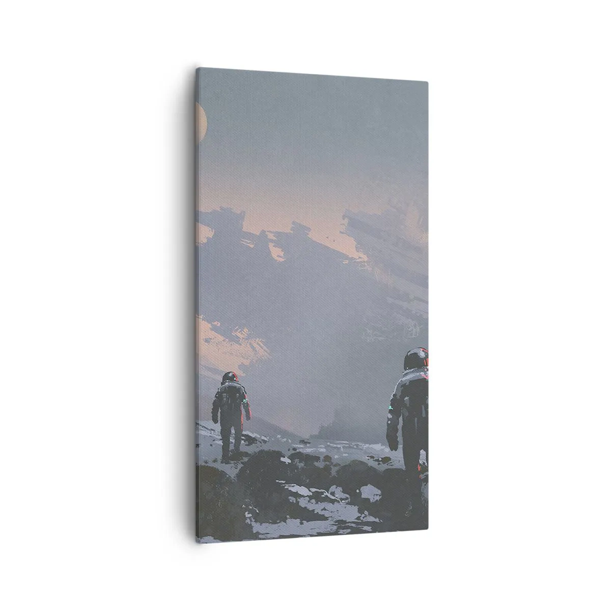 Schilderen op canvas - Onder een onbekende ster - 55x100 cm