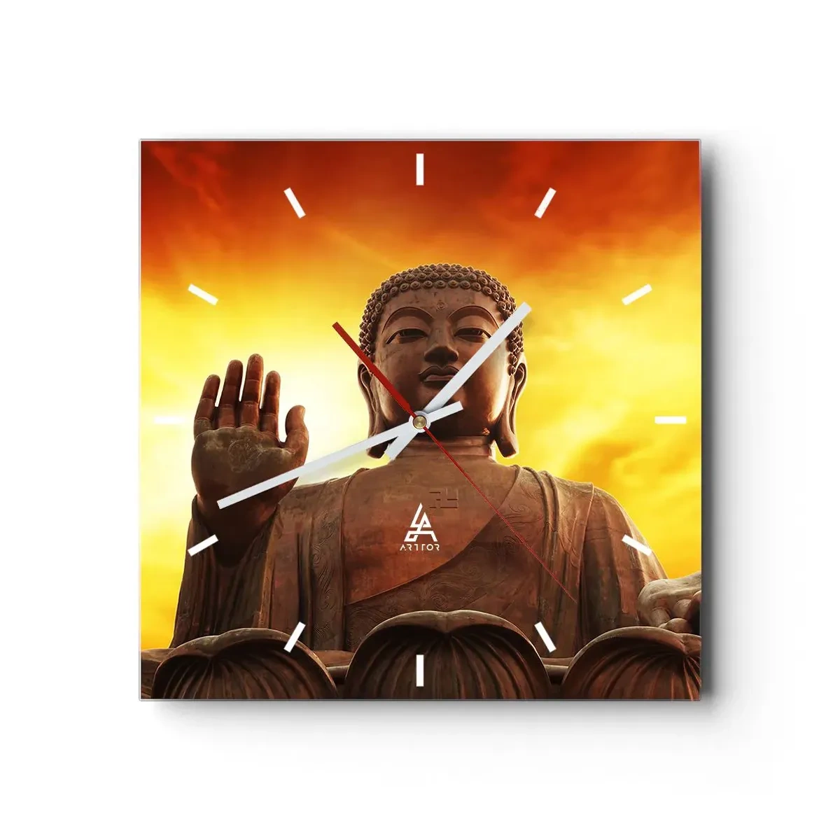 Wandklok - Klok - Vrede van de wereld - 40x40 cm