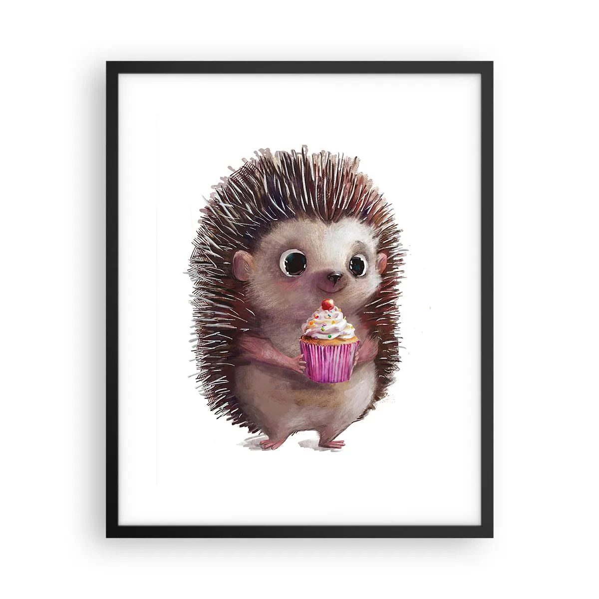 Poster in een zwarte lijst - De vakantie is elke dag - 40x50 cm