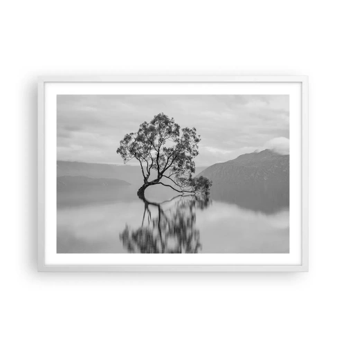 Poster in een witte lijst - Er is zo'n land - 70x50 cm