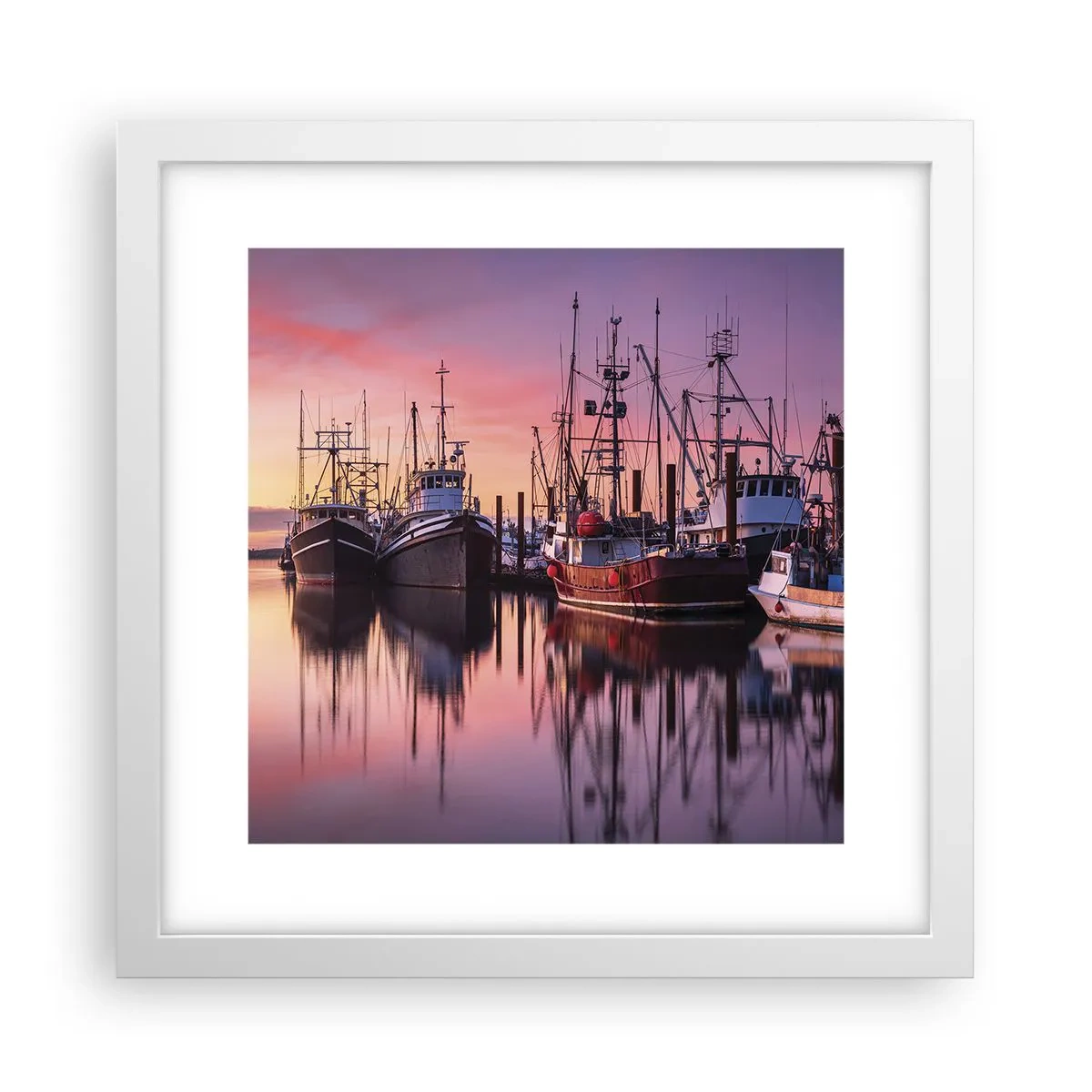 Poster in een witte lijst - Voor de volgende dag - 30x30 cm