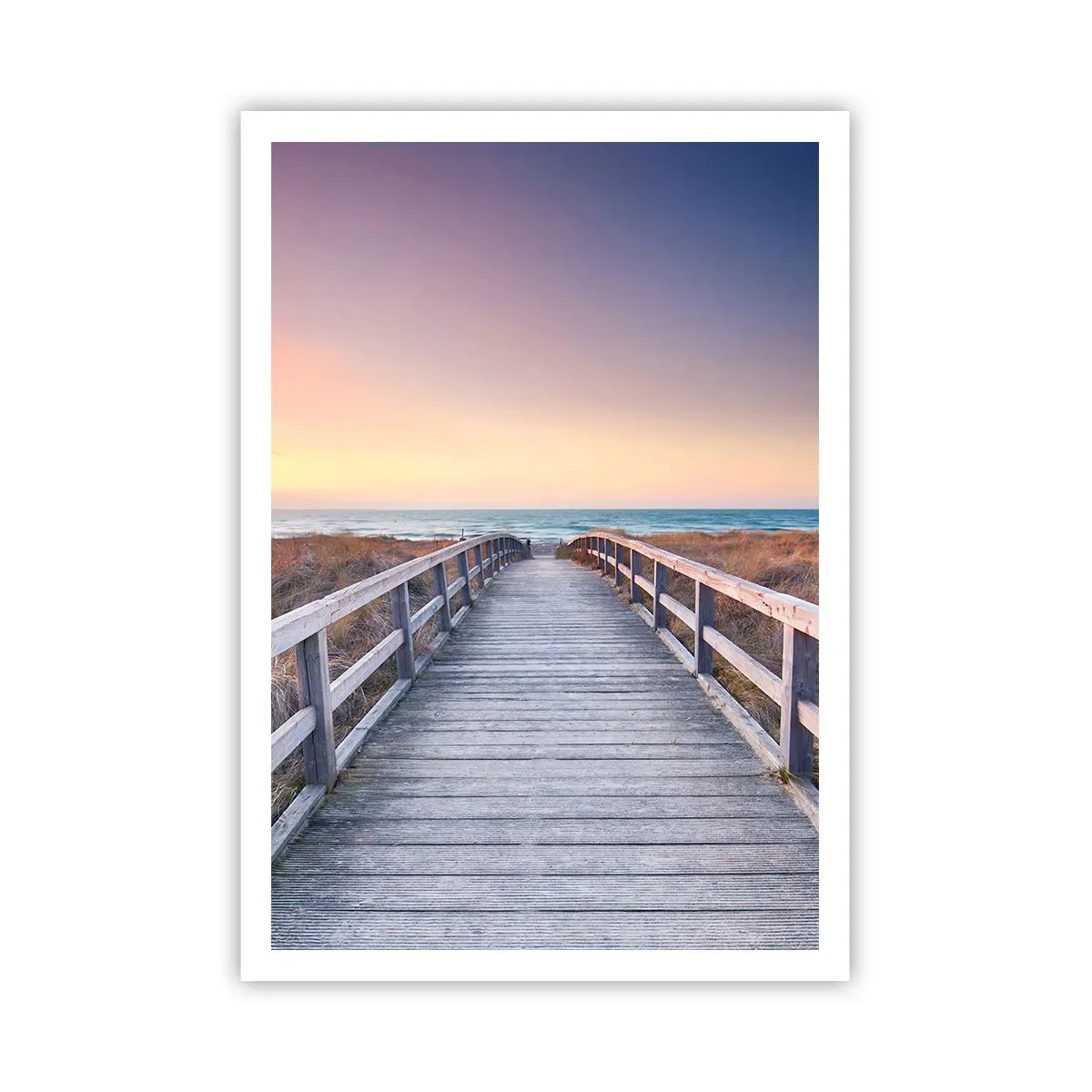 Poster - Baltische avond aurora - 70x100 cm