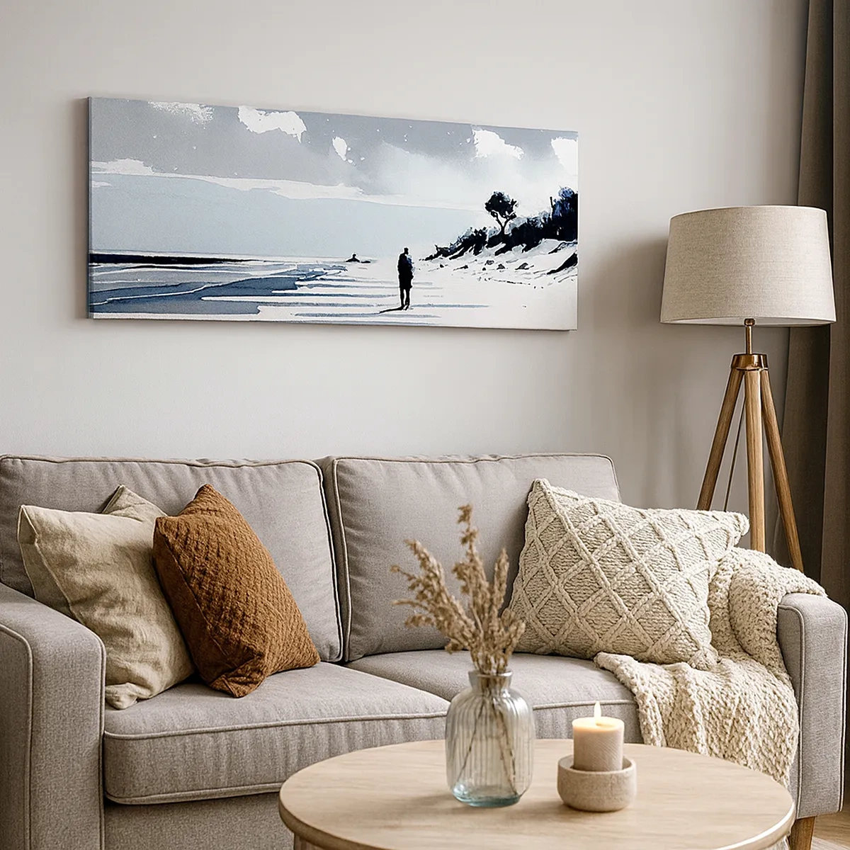 Schilderen op canvas - Alleen - 30x30 cm