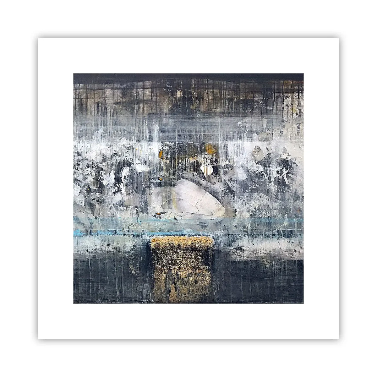 Poster - Als op ijs, als zo moeizaam - 30x30 cm