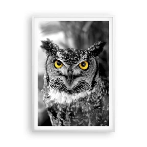 Poster in een witte lijst - Niets zal zich verbergen - 70x100 cm