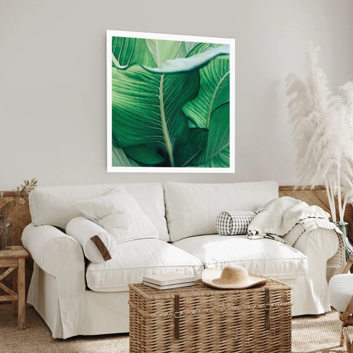 Poster - Intens groen leven - 40x40 cm