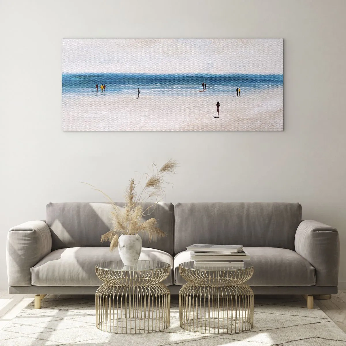Schilderen op glas - Een natuurlijke behoefte - 100x40 cm