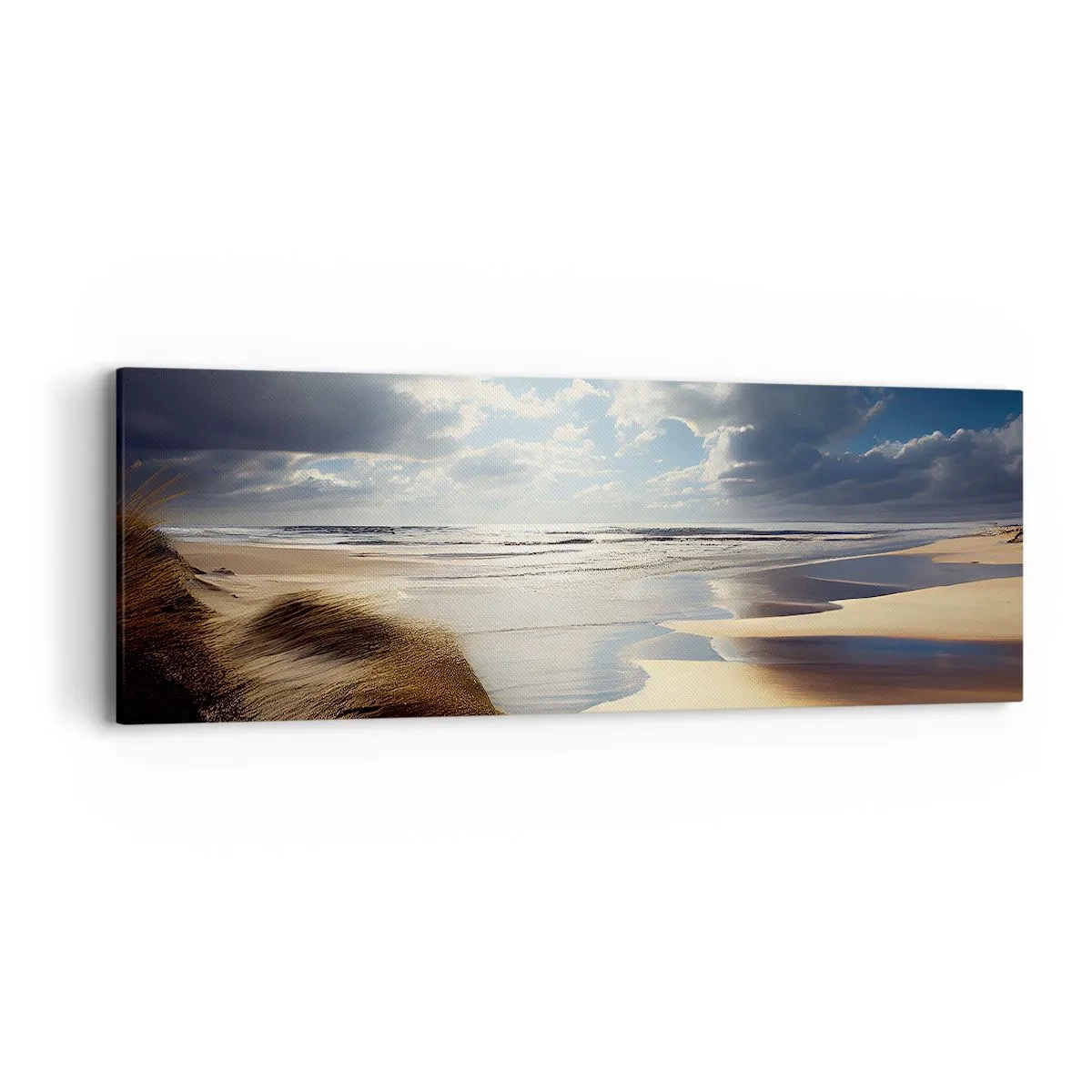 Schilderen op canvas - Strand, wild strand - 90x30 cm
