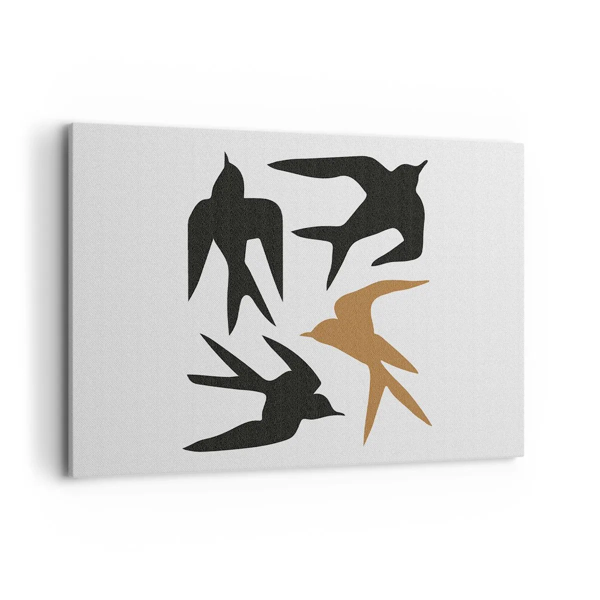 Schilderen op canvas - Zwaluwen spel - 120x80 cm