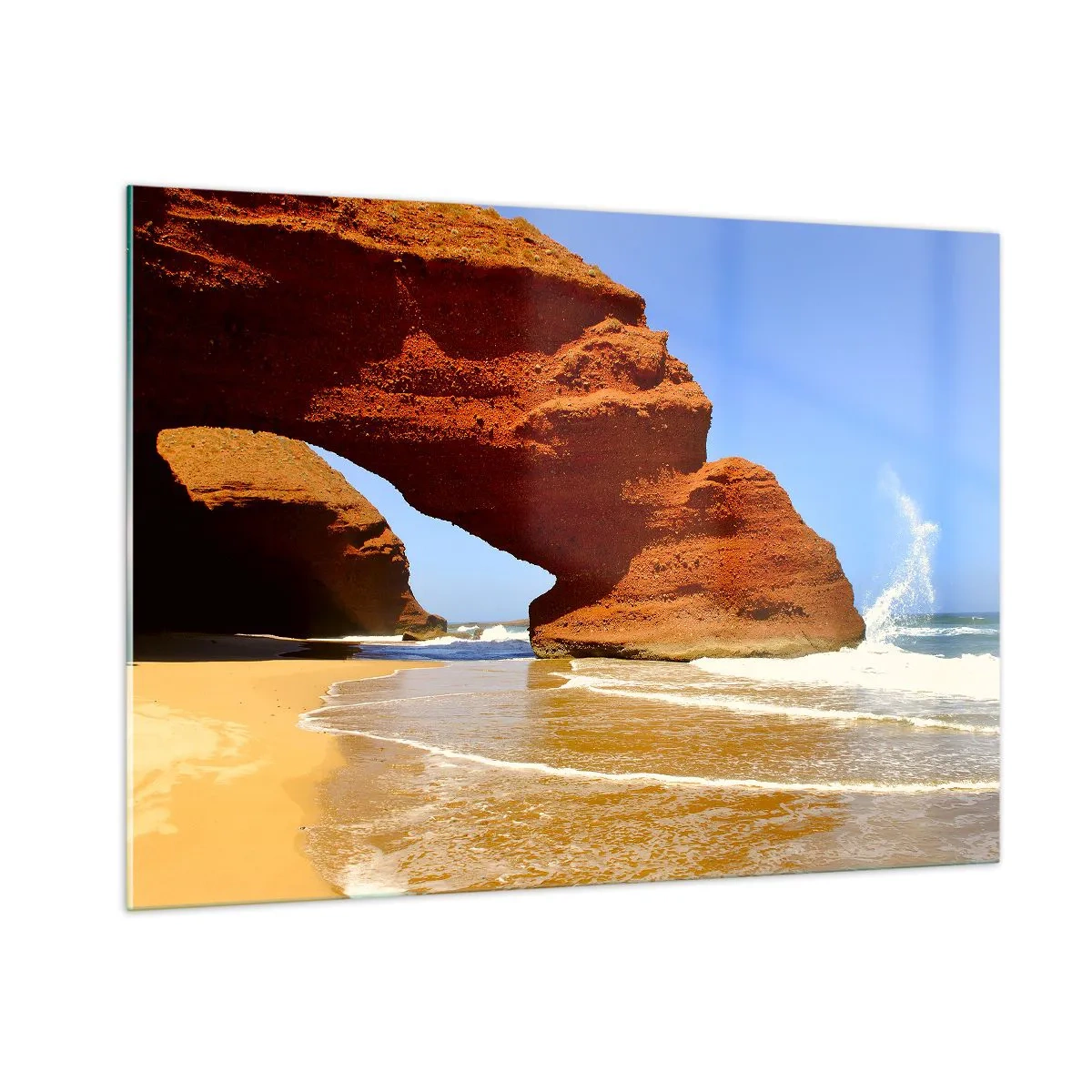 Schilderen op glas - Water en wind  al duizen jaren - 100x70 cm