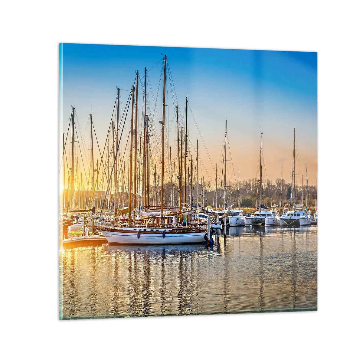 Schilderen op glas - De wind moet ook slapen - 70x70 cm