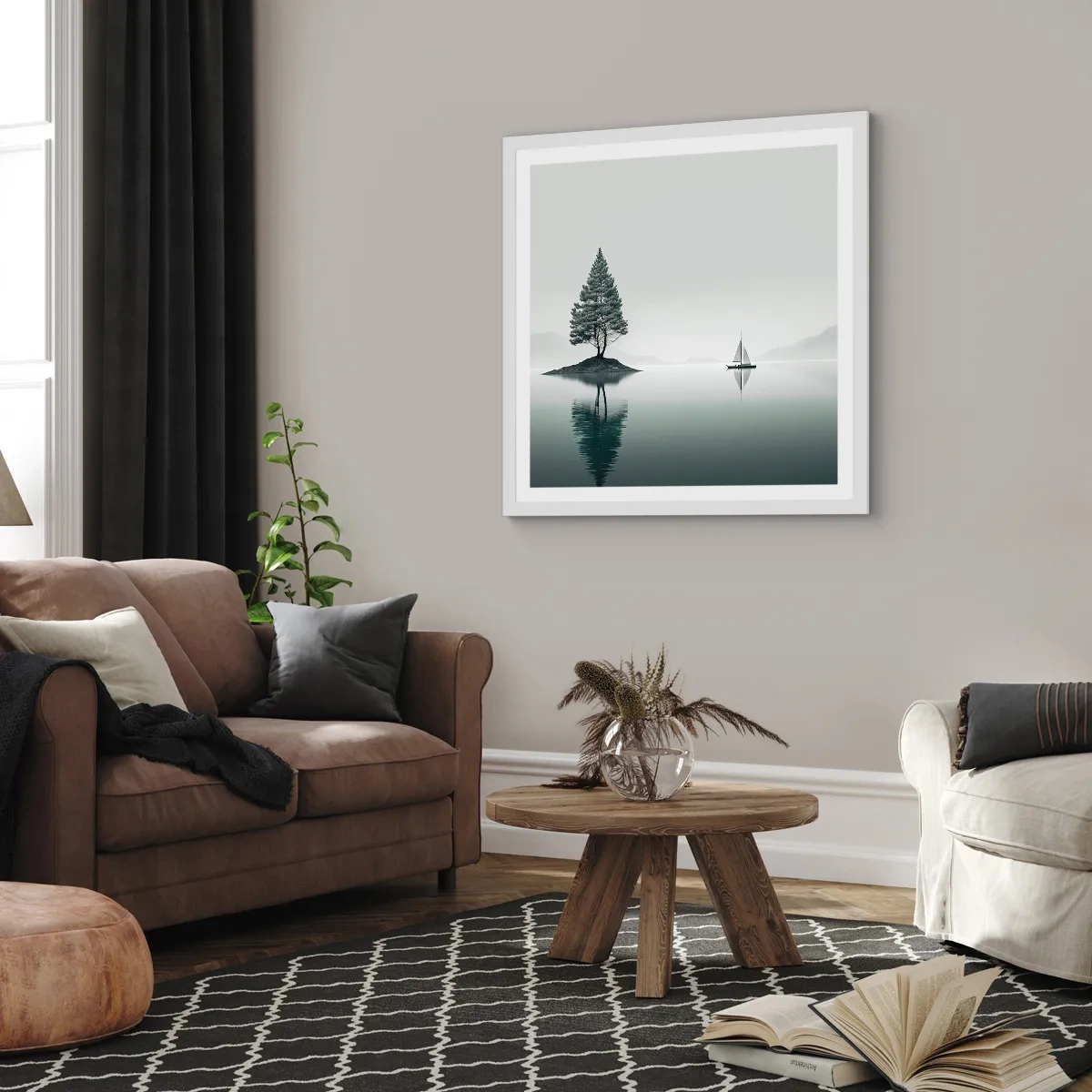 Poster in een witte lijst - Droom - 60x60 cm