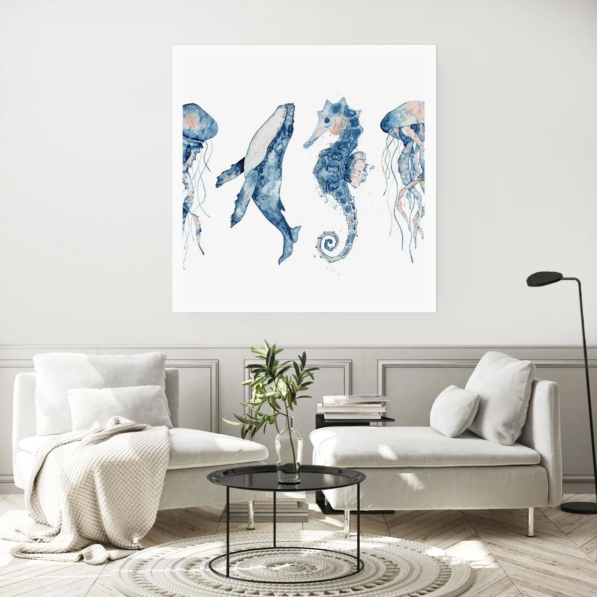 Poster - Zee wonderen - 60x60 cm