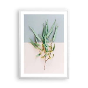 Poster in een witte lijst - Subtiliteit in pastelkleuren - 50x70 cm