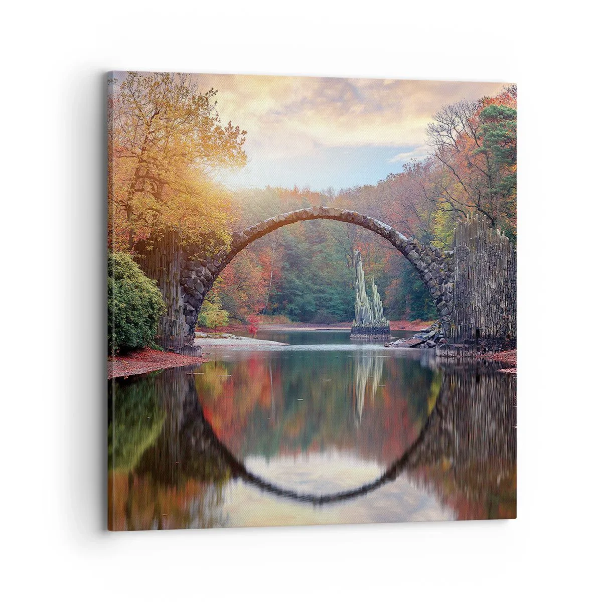 Schilderen op canvas - Aan de andere kant van de spiegel - 70x70 cm