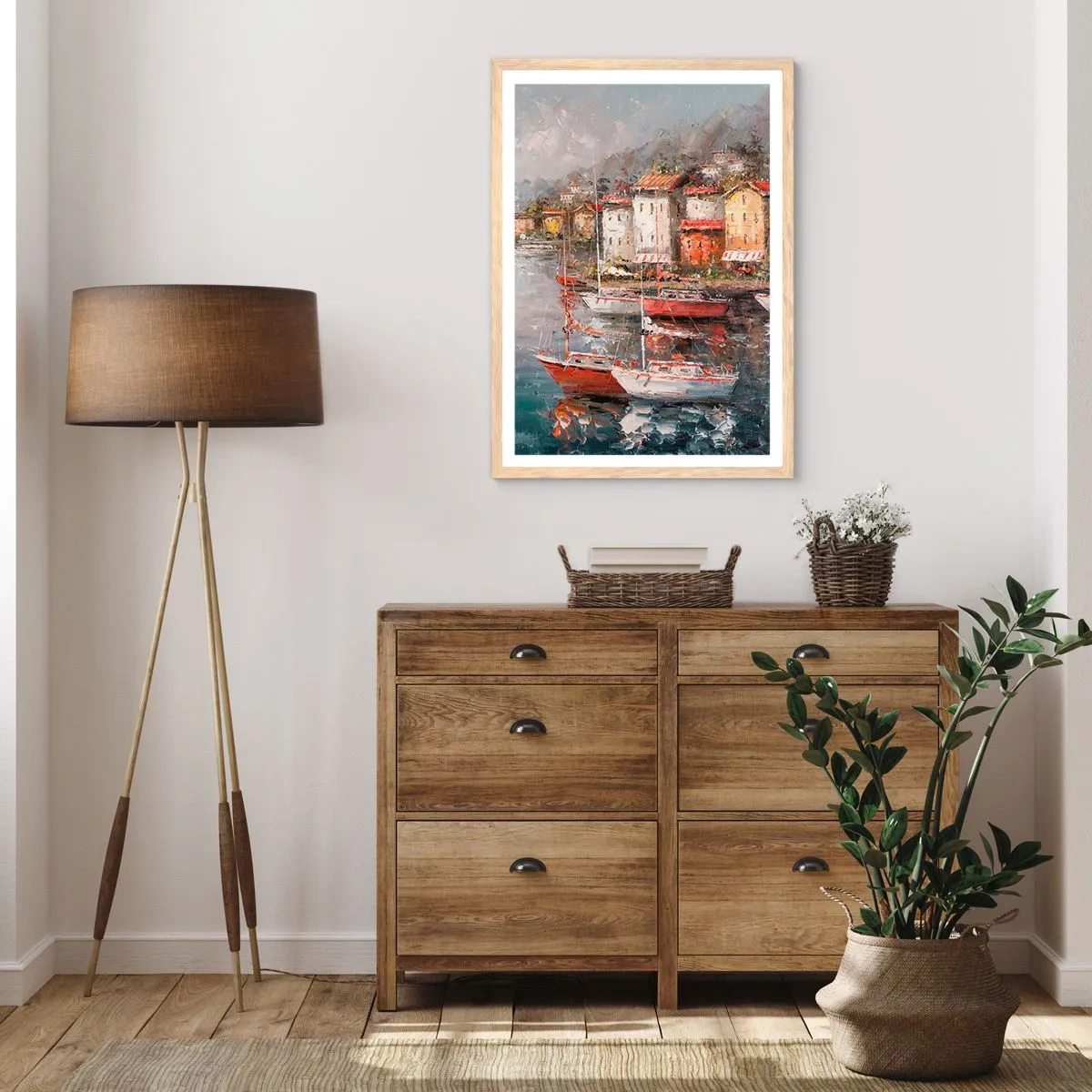 Een poster in een licht eiken lijst - Romantisch toevluchtsoord - 30x40 cm