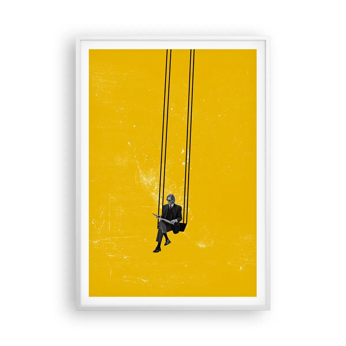 Poster in een witte lijst - Dag als iedere dag - 70x100 cm