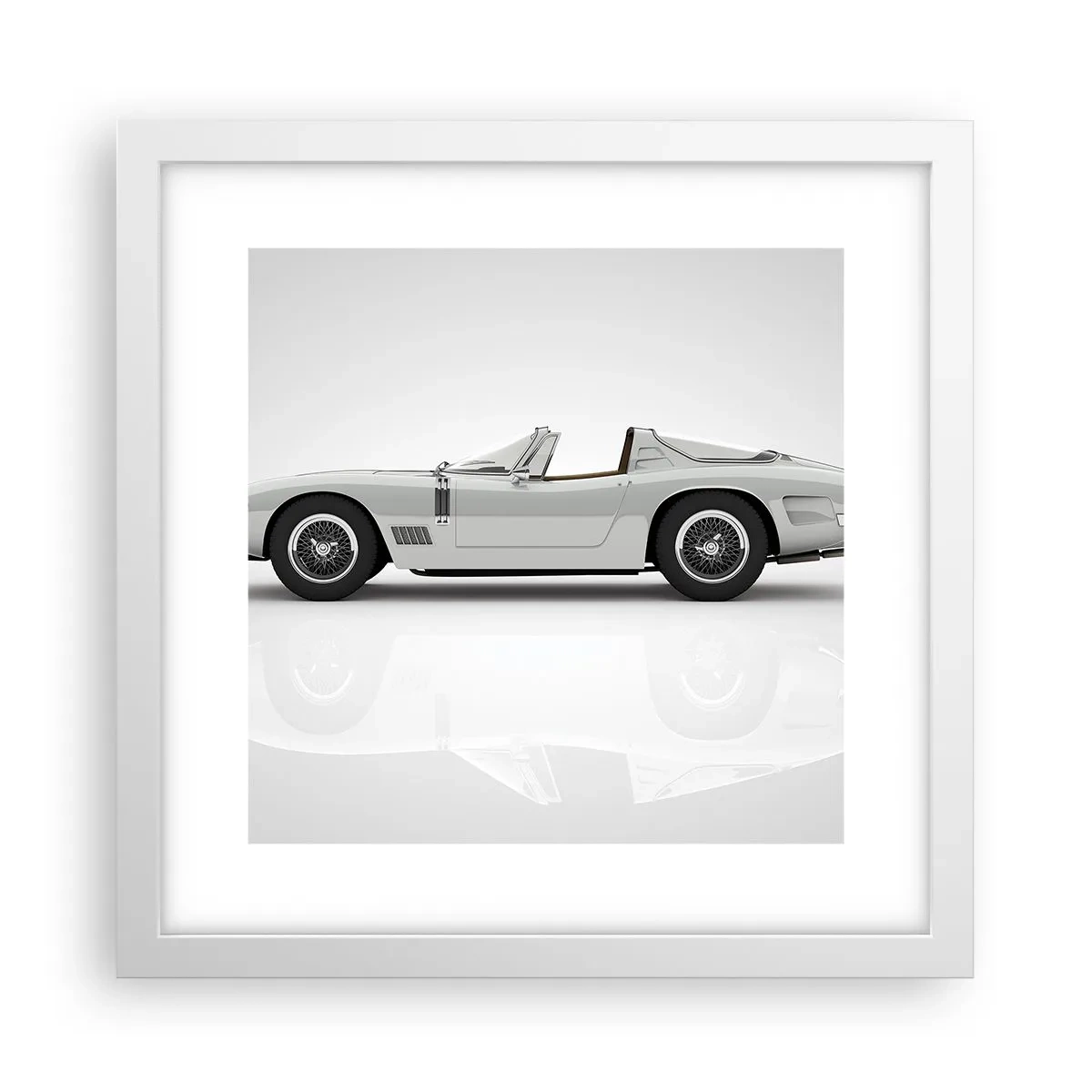 Poster in een witte lijst - Belofte van plezier - 30x30 cm