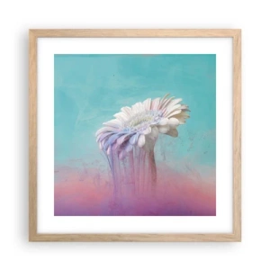 Een poster in een licht eiken lijst - De bloemenonderwereld - 40x40 cm