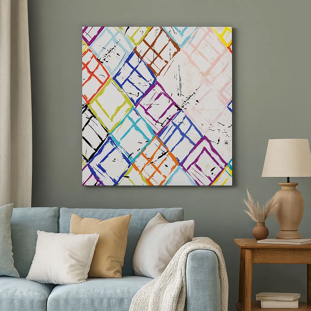 Schilderen op canvas - Cellen te huur - 30x30 cm