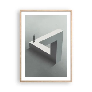 Een poster in een licht eiken lijst - Maar het is toch mogelijk - 50x70 cm