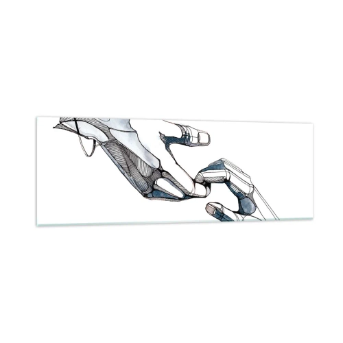 Schilderen op glas - Een goed gebaar - 90x30 cm