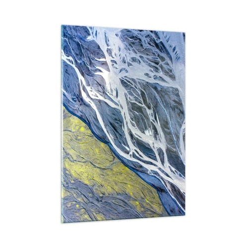 Schilderen op glas - Rotstekeningen van de natuur - 50x70 cm