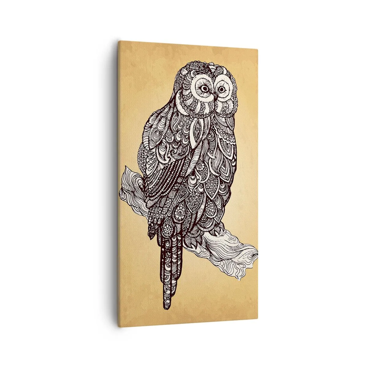 Schilderen op canvas - Ingewikkelde ornamenten van wijsheid - 55x100 cm