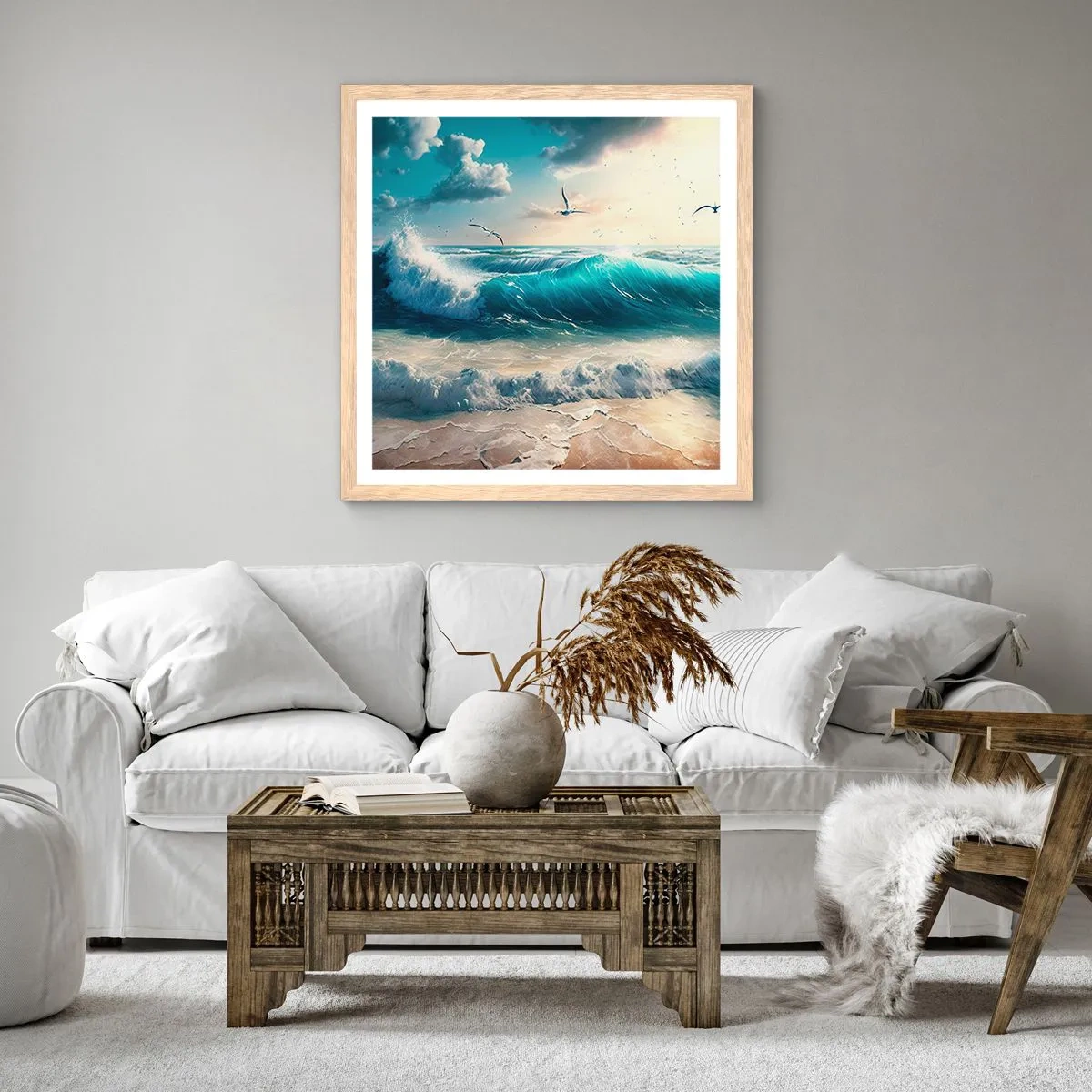 Een poster in een licht eiken lijst - Ritselt alleen voor jou - 40x40 cm