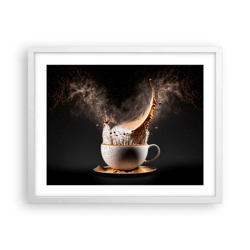 Poster in een witte lijst - Een explosie van smaak - 50x40 cm