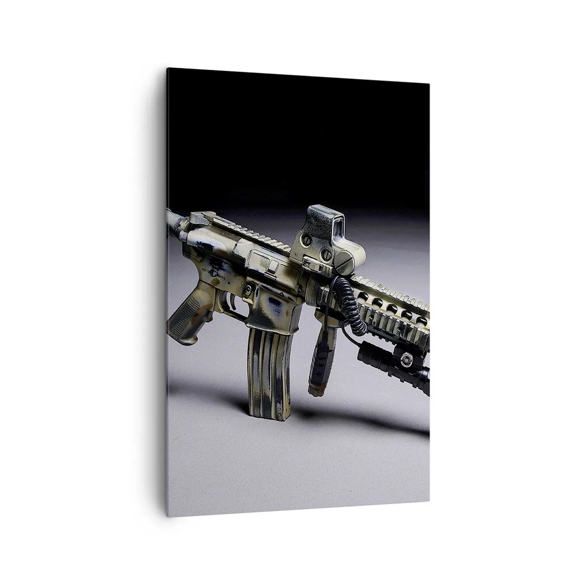 Schilderen op canvas - Altijd dreigend - 80x120 cm