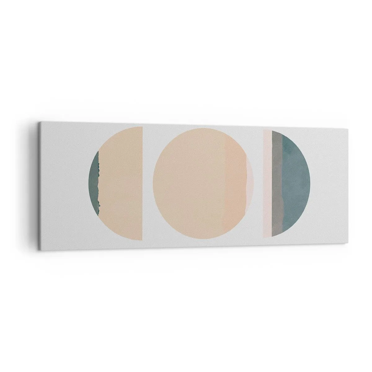 Schilderen op canvas - Een Wiel achter een andere - 140x50 cm