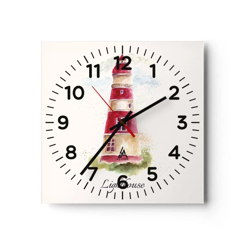 Wandklok - Klok - Er is altijd goed weer in de buurt - 40x40 cm