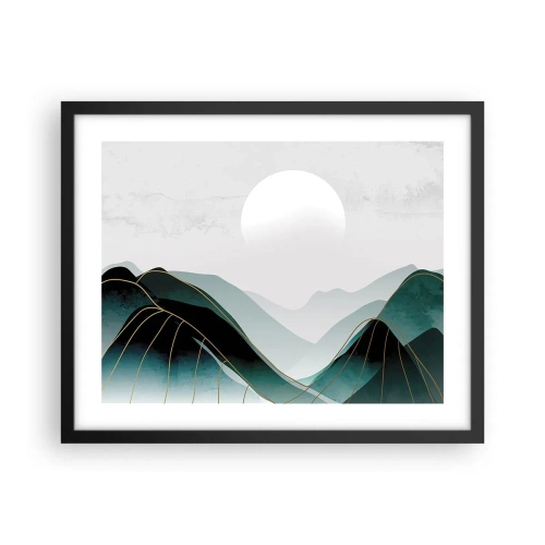 Poster in een zwarte lijst - In volle majesteit - 50x40 cm