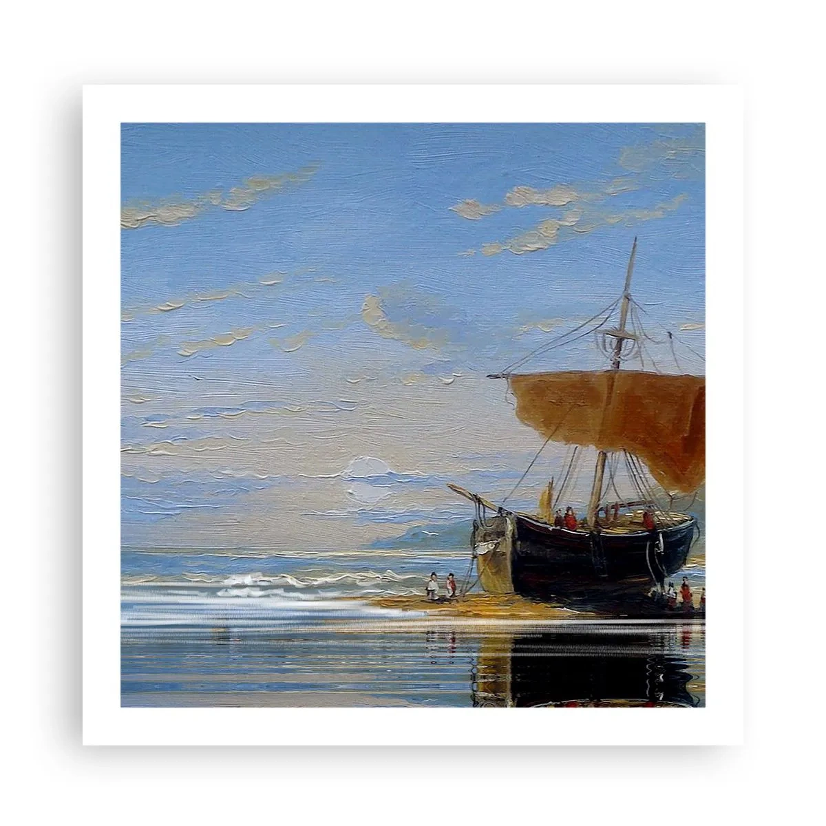 Poster - Water, bodem, lucht - 60x60 cm