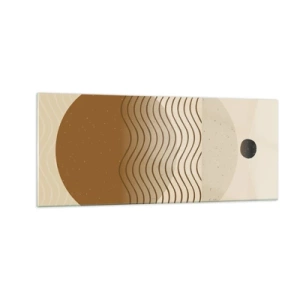 Schilderen op glas - Over de oorsprong van geometrische figuren - 100x40 cm