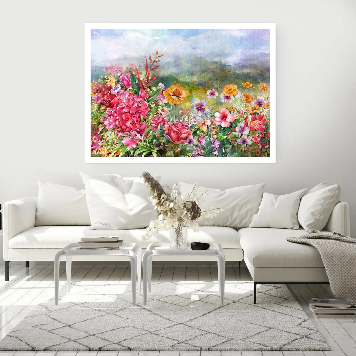 Poster - Een tuin die gek is geworden - 100x70 cm