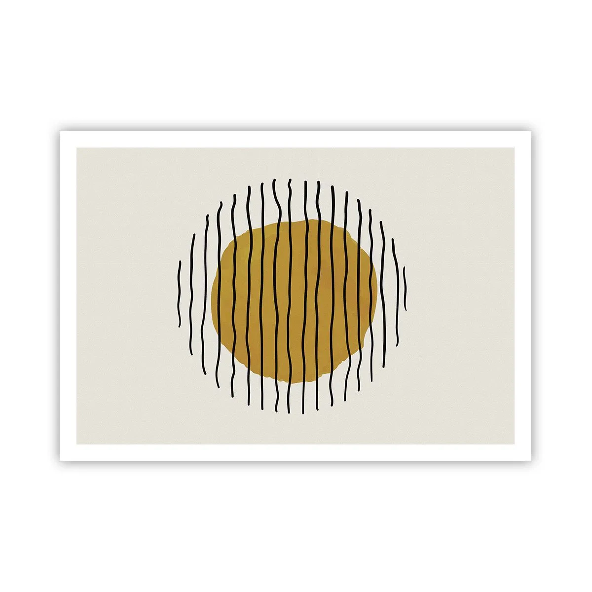 Poster - Abstractie trillend van warmte - 100x70 cm