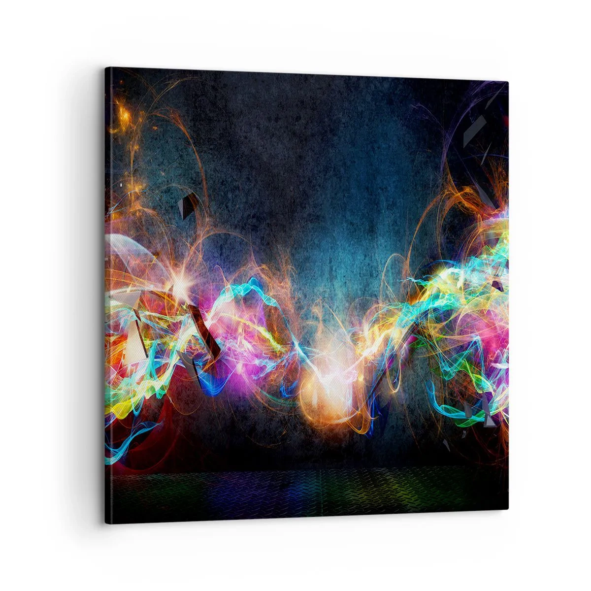 Schilderen op canvas - Met vreugde tegen het donker - 60x60 cm