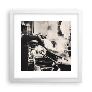 Poster in een witte lijst - Alchemie van smaken - 30x30 cm