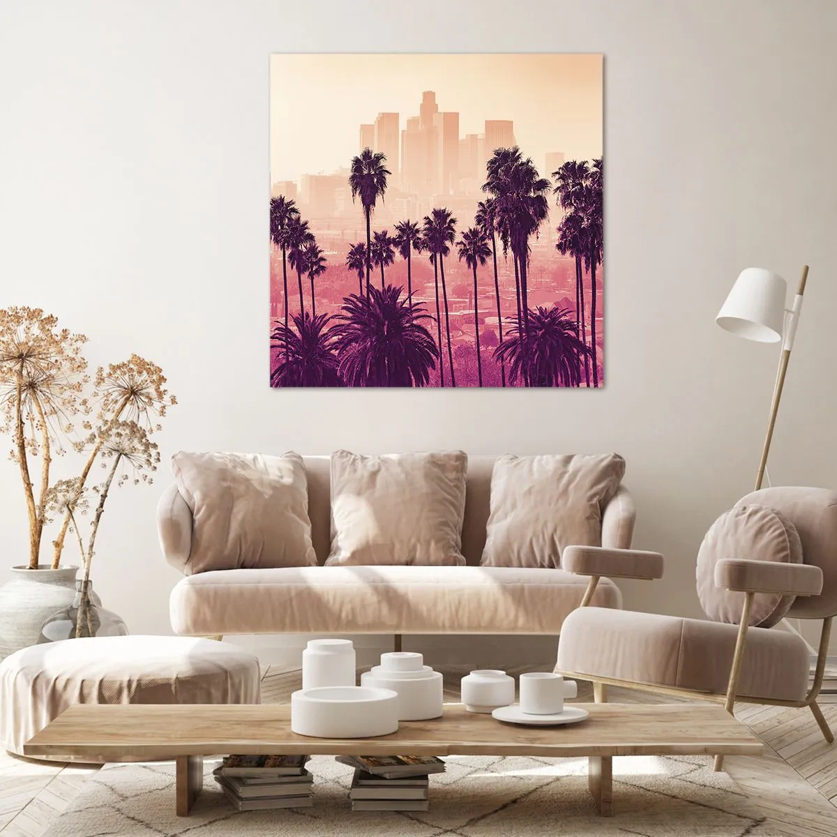Schilderen op canvas - Californisch landschap - 30x30 cm
