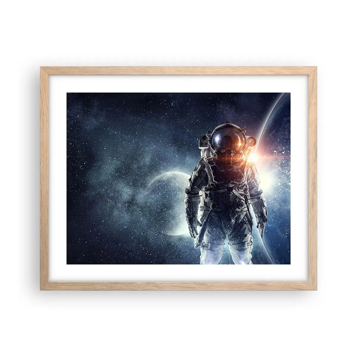 Een poster in een licht eiken lijst - Ruimte avontuur - 50x40 cm