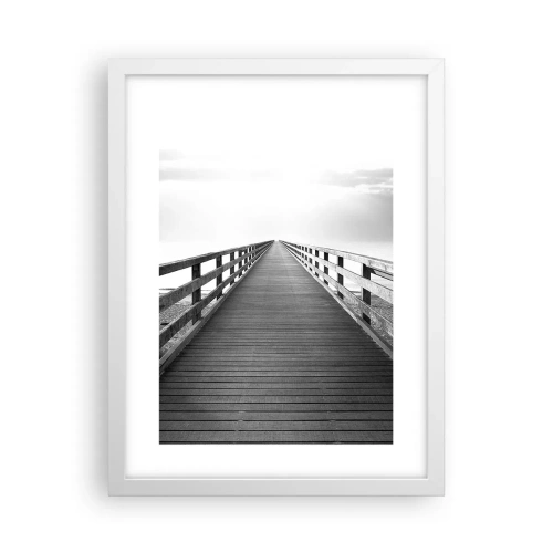 Poster in een witte lijst - In de verte ... - 30x40 cm