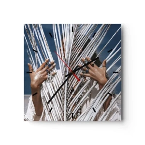 Wandklok - Klok - Het meisje van de sjamaan? - 30x30 cm