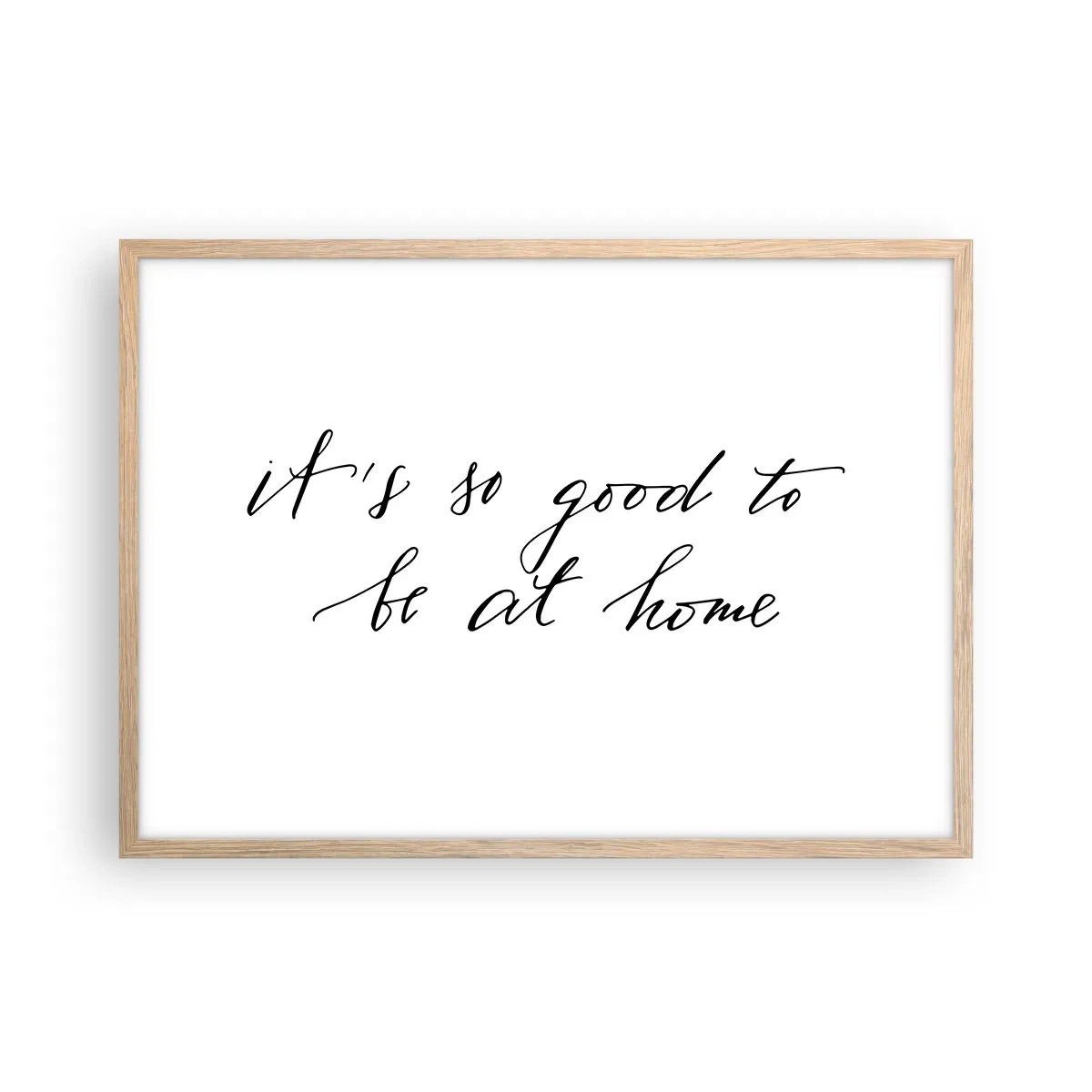 Een poster in een licht eiken lijst - De hele waarheid - 70x50 cm