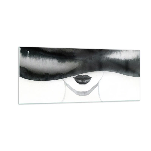 Schilderen op glas - Een sensueel mysterie - 100x40 cm